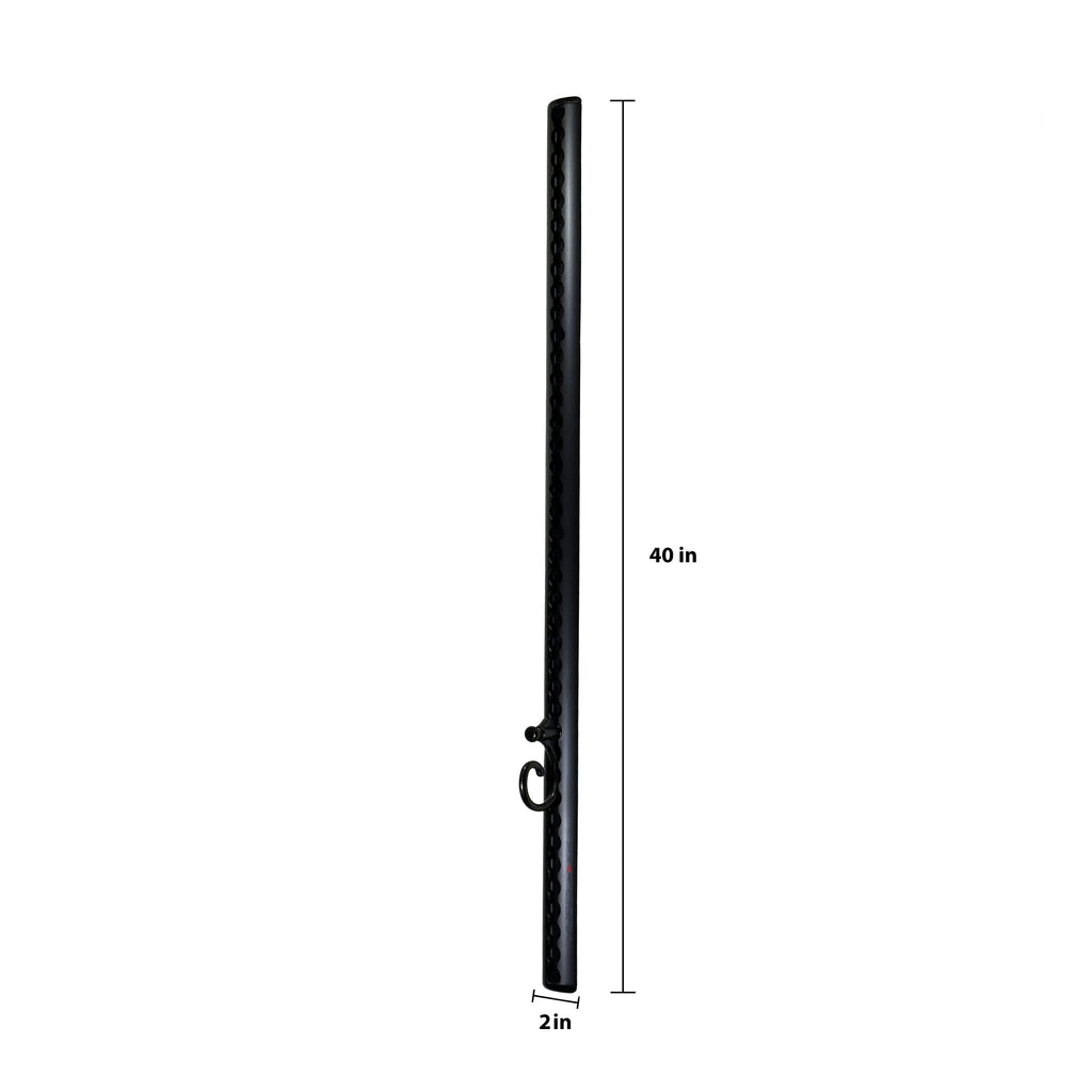4) Single Black Aluminum Wall-Mounted Anchor Fitness System - Adjustable, Multi-Functional, Space Saving Home Gym Solution for Strength Training, Workout Goals | 100+ Exercises, Easy Installation, 300lbs Capacity