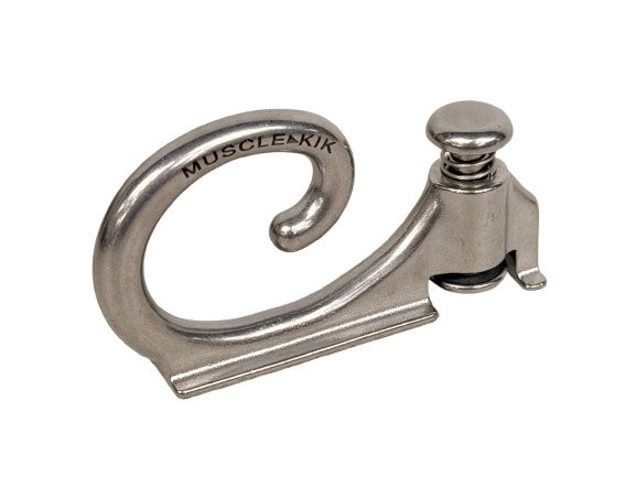 5) Silver Aluminum Wall-Mounted Anchor Fitness System - Hook Mount Attachment
