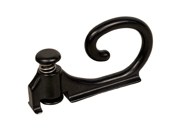 Black Aluminum Wall-Mounted Anchor Fitness System - Hook Mount Attachment