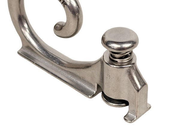 5) Silver Aluminum Wall-Mounted Anchor Fitness System - Hook Mount Attachment